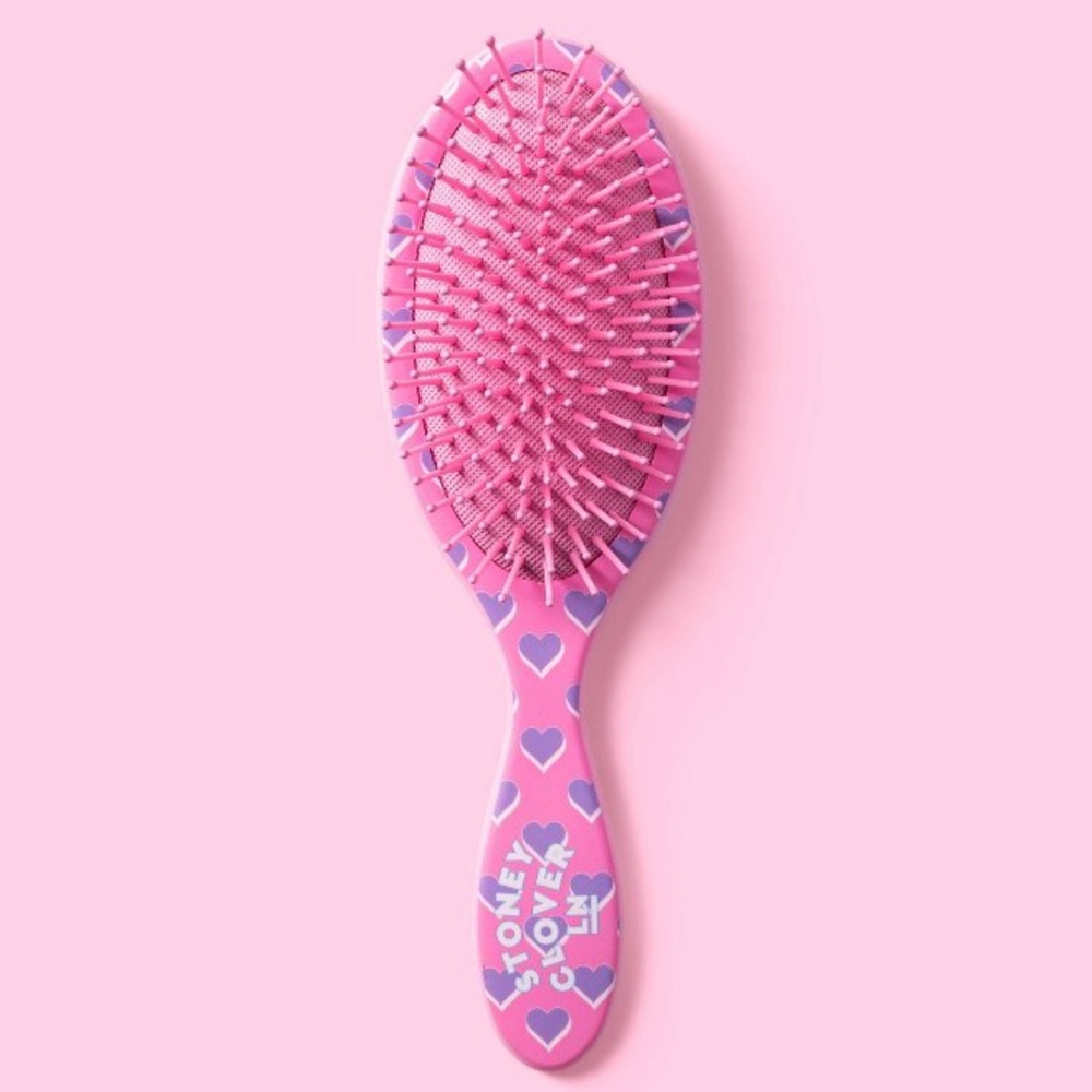 Stoney Clover Lane x Target NWT Pink Purple Hearts Detangling Hairbrush